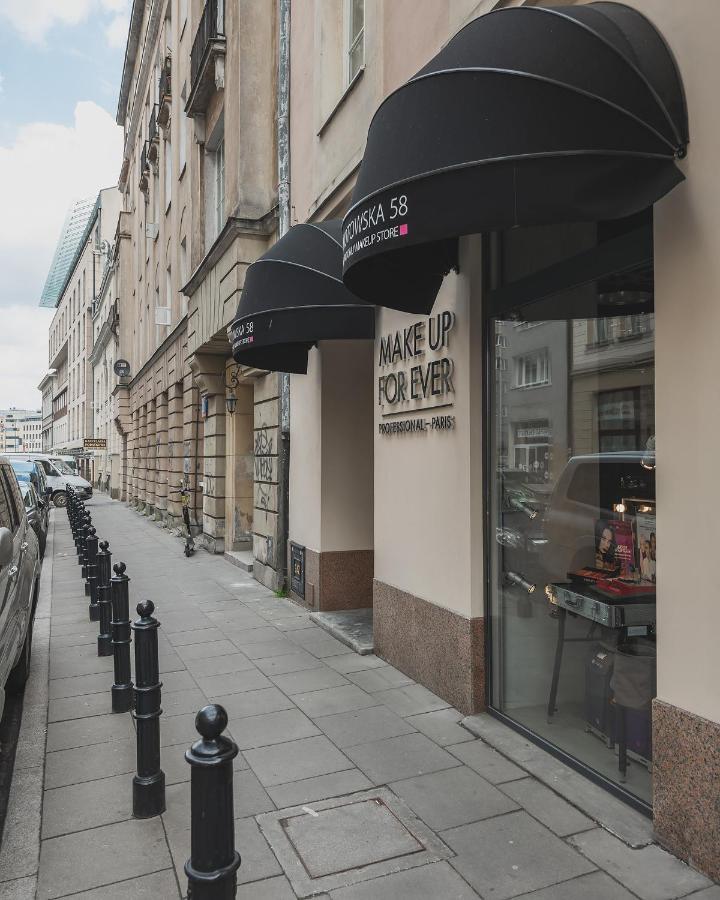 Mokotowska 67 Prywatne Mieszkanie Z Balkonem W Centrum Miasta I W Poblizu Ambasady Usa Samodzielne Zameldowanie! Self Check-In System! 바르샤바 외부 사진